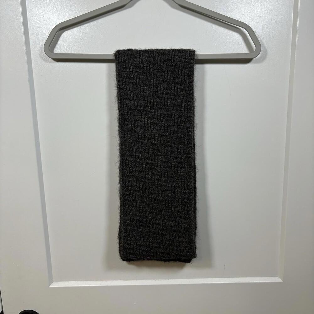 VTG Island Alpaca Co Martha’s Vineyard Alpaca Wool Scarf Grey Gray Warm Cozy